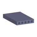 Concrete slab icon.Isometric and 3D view. Royalty Free Stock Photo